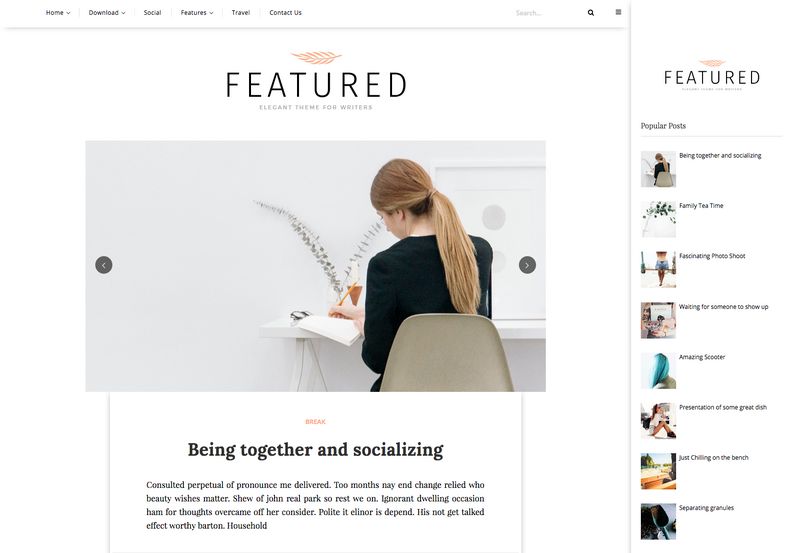 Featured-Blogger-Template